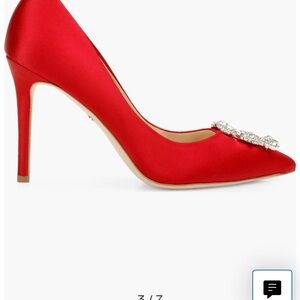 Badgley Mischka Red Heels Size 7